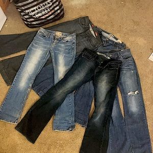 BUNDLE of 5 Designers Jeans In Excellent Condition